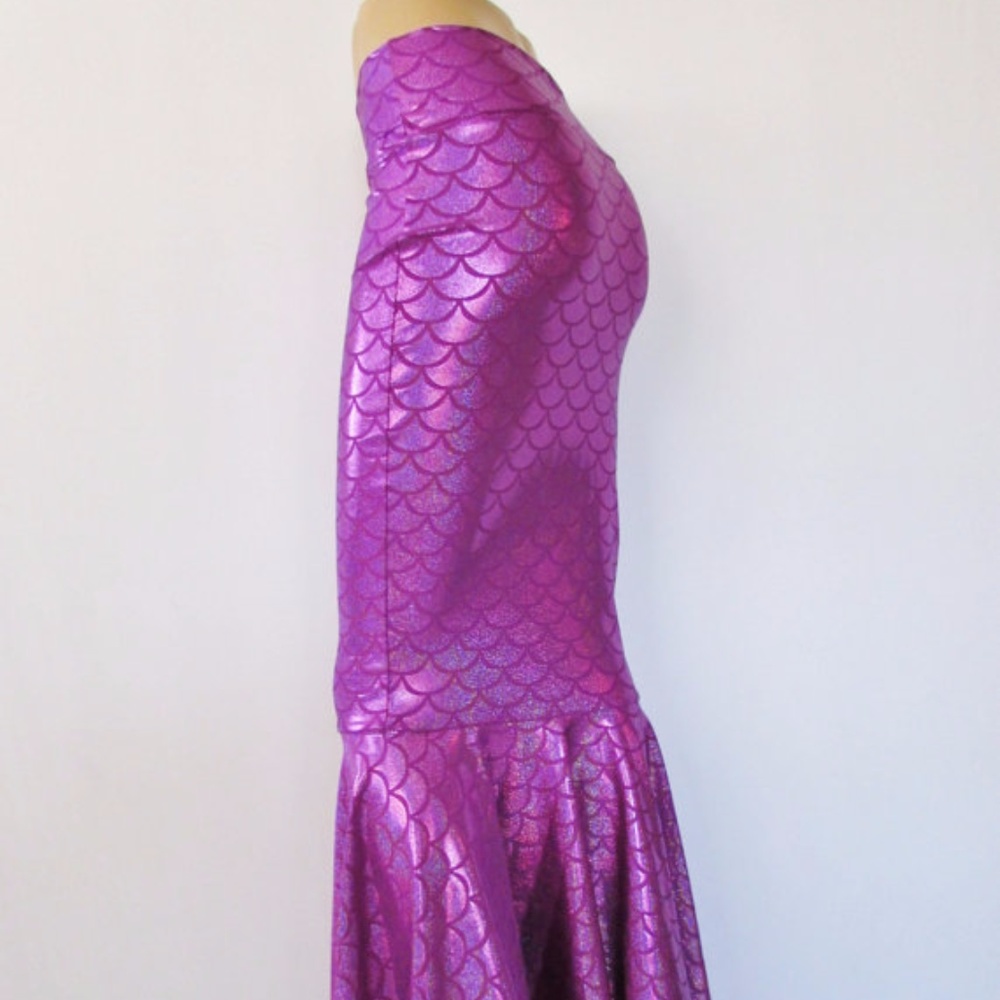 Metallic Mermaid Tail Skirt